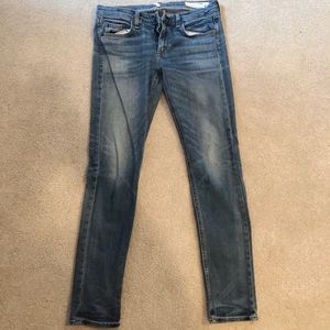 Rag & Bone blue skinny jeans, size 27
